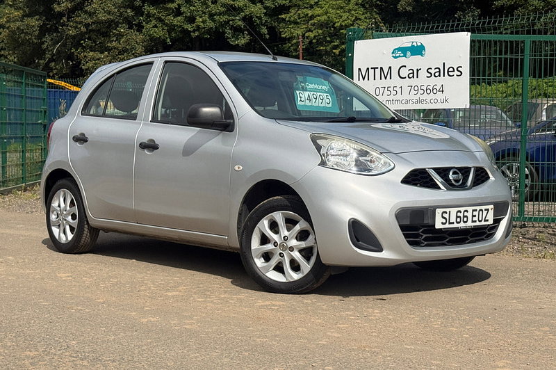 2016 Nissan Micra 1.2 Vibe Hatchback 5dr Petrol Manual Euro 6 (80 ps)