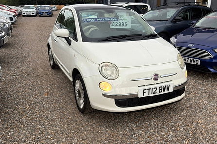2012 Fiat 500 1.2 Lounge Hatchback 3dr Petrol Manual Euro 5 (s/s) (69 bhp)