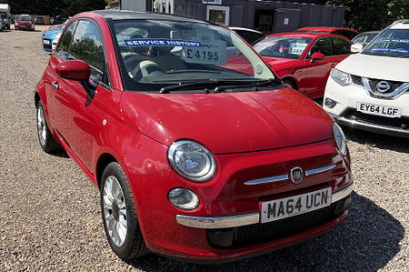 2014 Fiat 500 1.2 Lounge Hatchback 3dr Petrol Manual Euro 6 (s/s) (69 bhp)