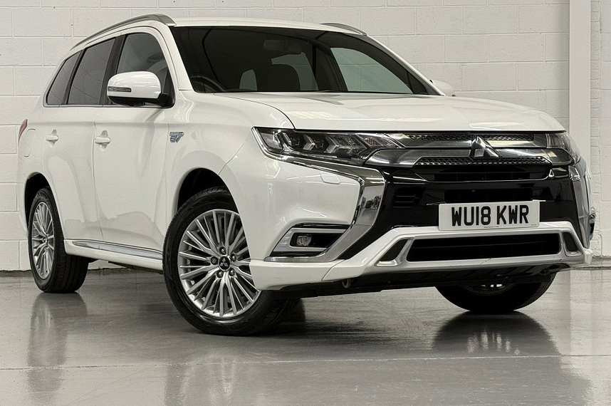 2018 Mitsubishi Outlander 2.4h TwinMotor 13.8kWh 4h SUV 5dr Petrol Plug-in Hybrid CVT 4WD Euro 6 (s/s) (209 ps) HTD SEATS - WHEEL, CRUISE, ALLOYS