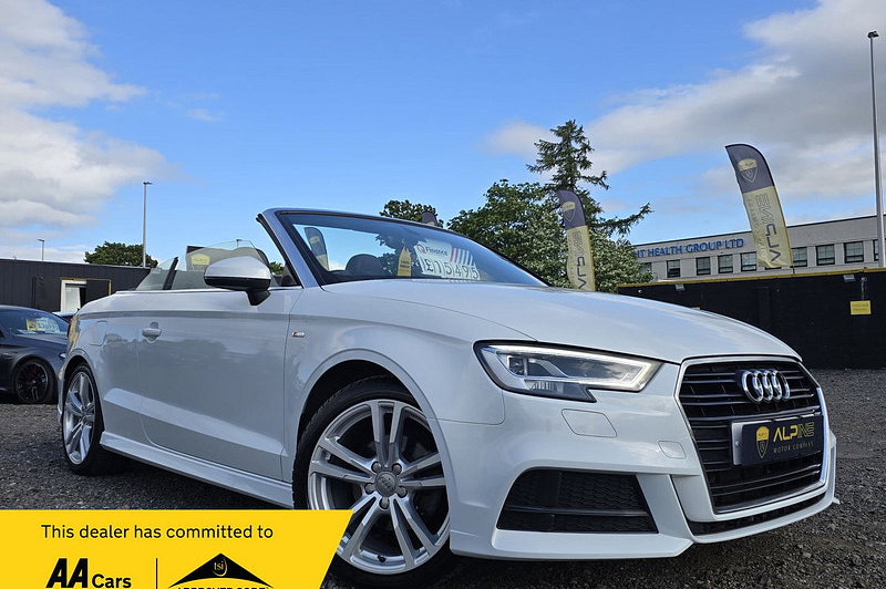 2016 Audi A3 Cabriolet 2.0 TDI S line Convertible 2dr Diesel S Tronic Auto 6Spd Euro 6 (s/s) (150 ps)