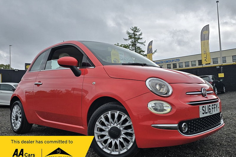 2016 Fiat 500 1.2 Lounge Hatchback 3dr Petrol Manual Euro 6 (s/s) (69 bhp)