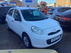 Nissan Micra 1.2 12V Visia Hatchback 5dr Petrol Manual Euro 5 (80 ps) White 5dr Manual 2026