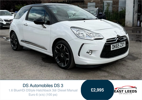 2015 DS 3 1.6 BLUEHDI DSTYLE HATCHBACK 3DR DIESEL MANUAL EURO 6 S S 100... photo