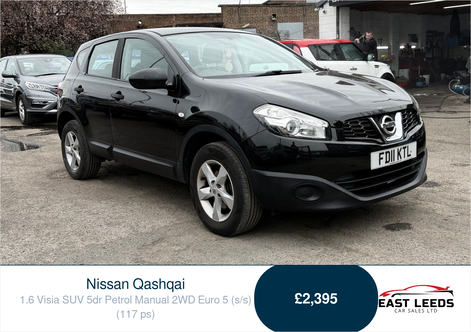 2011 NISSAN QASHQAI 1.6 VISIA SUV 5DR PETROL MANUAL 2WD EURO 5 S S 117... photo