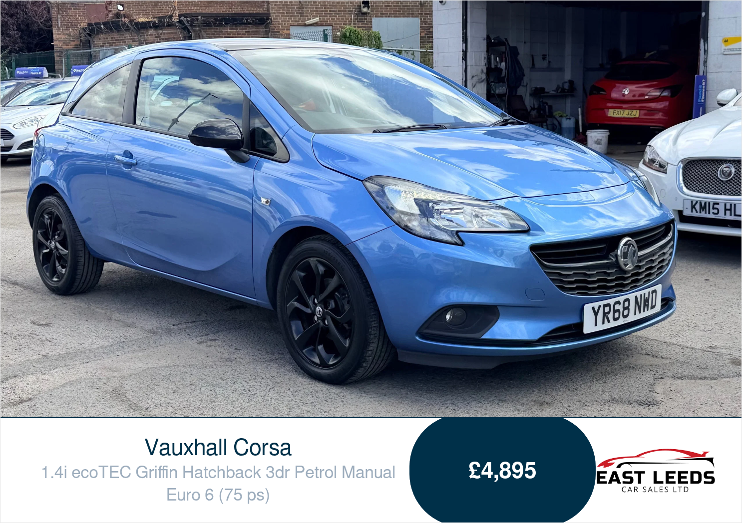 Vauxhall Corsa 1.4i ecoTEC Griffin Hatchback 3dr Petrol Manual Euro 6 (75 ps) - Image 1