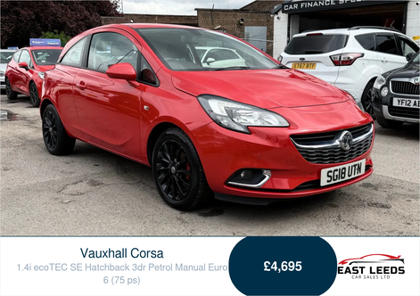 2018 Vauxhall Corsa