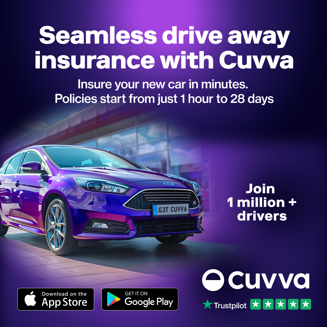 Seamless drive away insurance with Cuvva &ndash; policies start from just 1 hour to 28 days