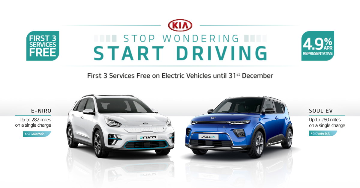 FIRST 3 SERVICES FREE ON EV'S WITH 4.9% APR REPRESENTATIVE