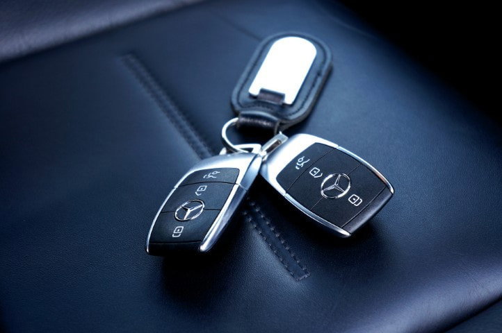 Car keys handed over with an Autoguard warranty at GC Premier Cars, Scunthorpe