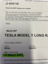 Tesla Model Y Dual Motor Long Range SUV 5dr 5 Seat Electric Auto 4WD (384 bhp) Panoramic Glass Roof Apple Carplay Heated front and rear seats 5dr Automatic 2026