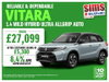 Suzuki Vitara 1.4 Boosterjet MHEV 109 Ultra ALLGRIP 5dr Auto 5dr Automatic 2026