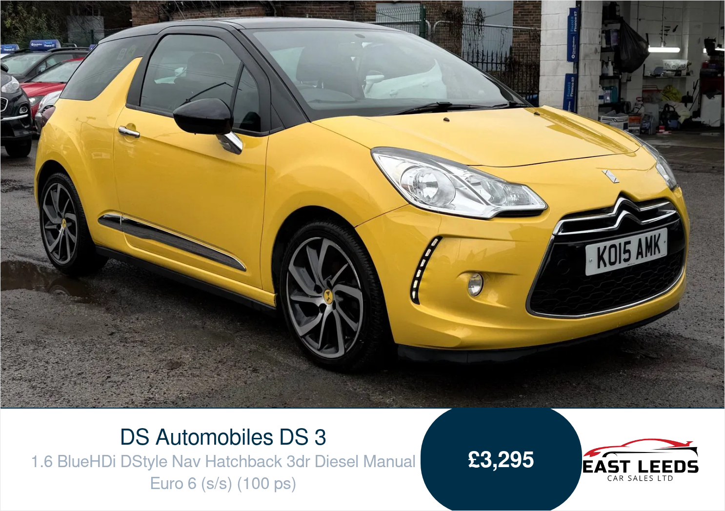 2015 DS DS 3 1.6BlueHDi DStyle Nav