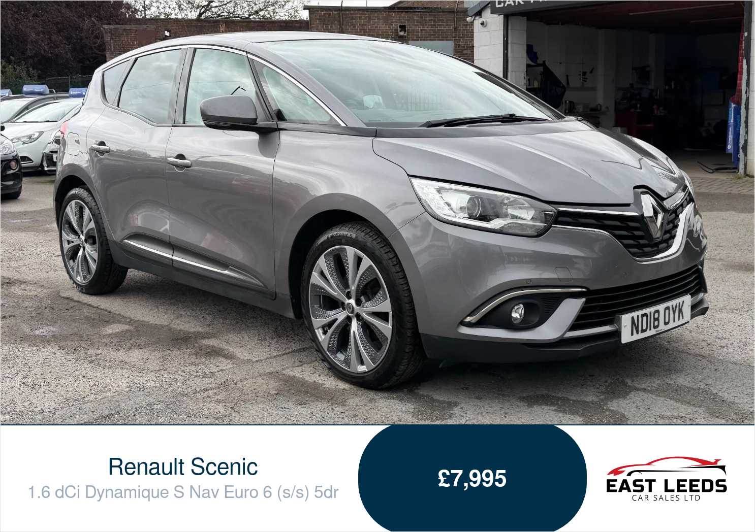 2018 Renault Scenic 1.6dCi Dynamique S Nav (130bhp) ENERGY (s/s)