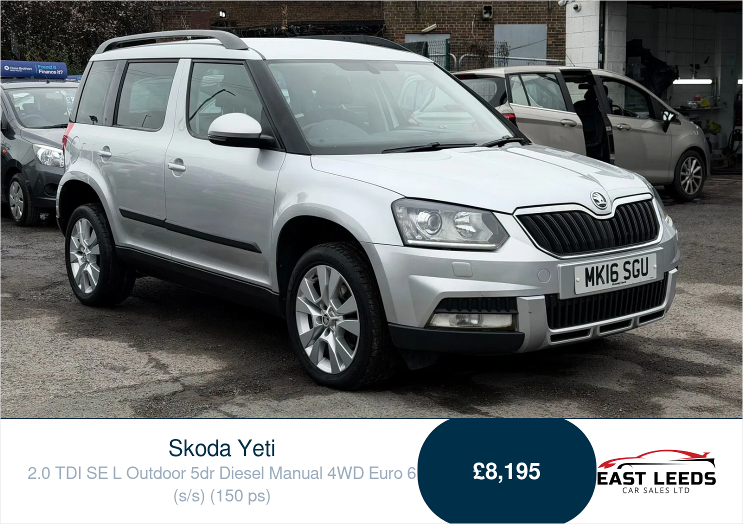 2016 Skoda Yeti Outdoor 2.0TDI SCR SE L (150ps) 4X4