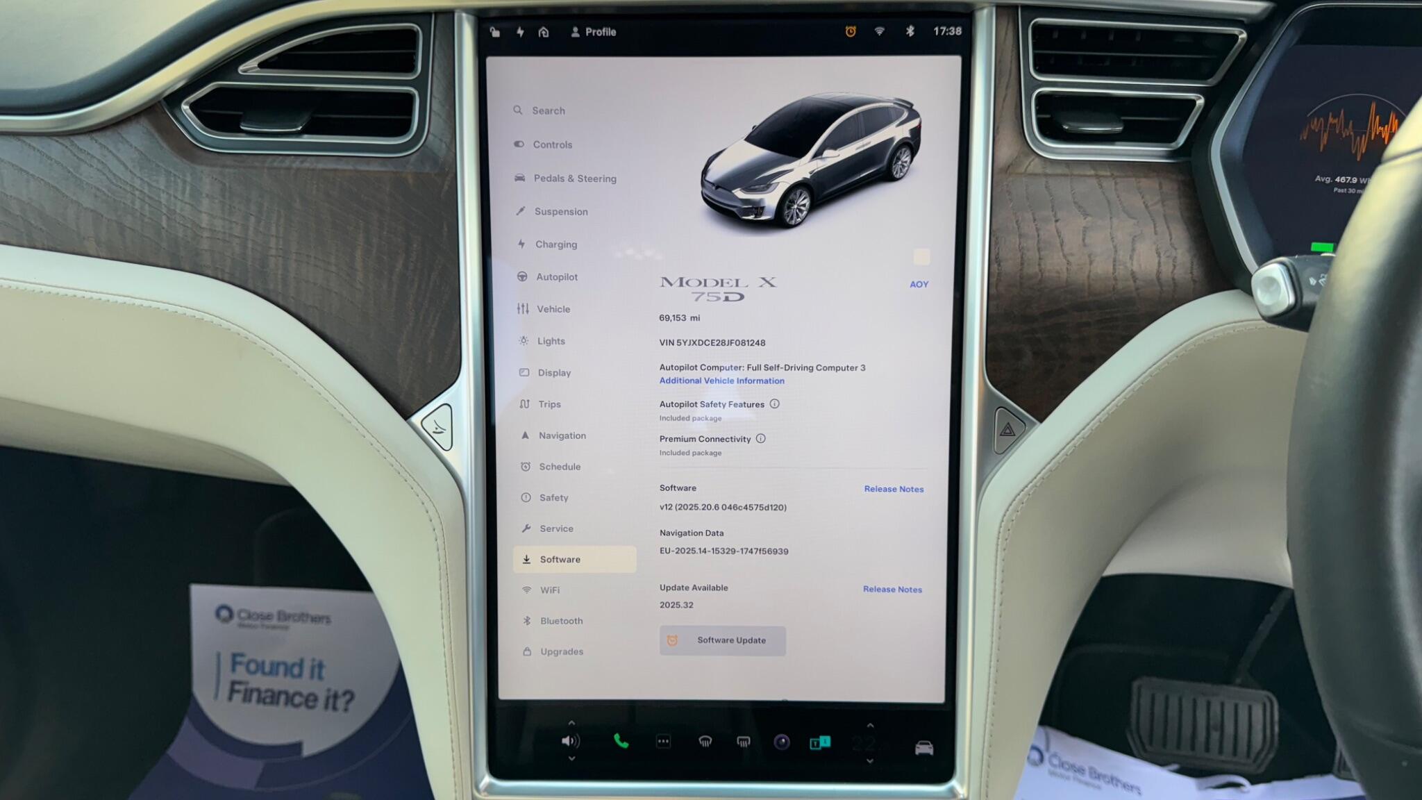 Tesla Model X 75D (Dual Motor) Auto 4WDE 5dr 5dr Automatic 2018
