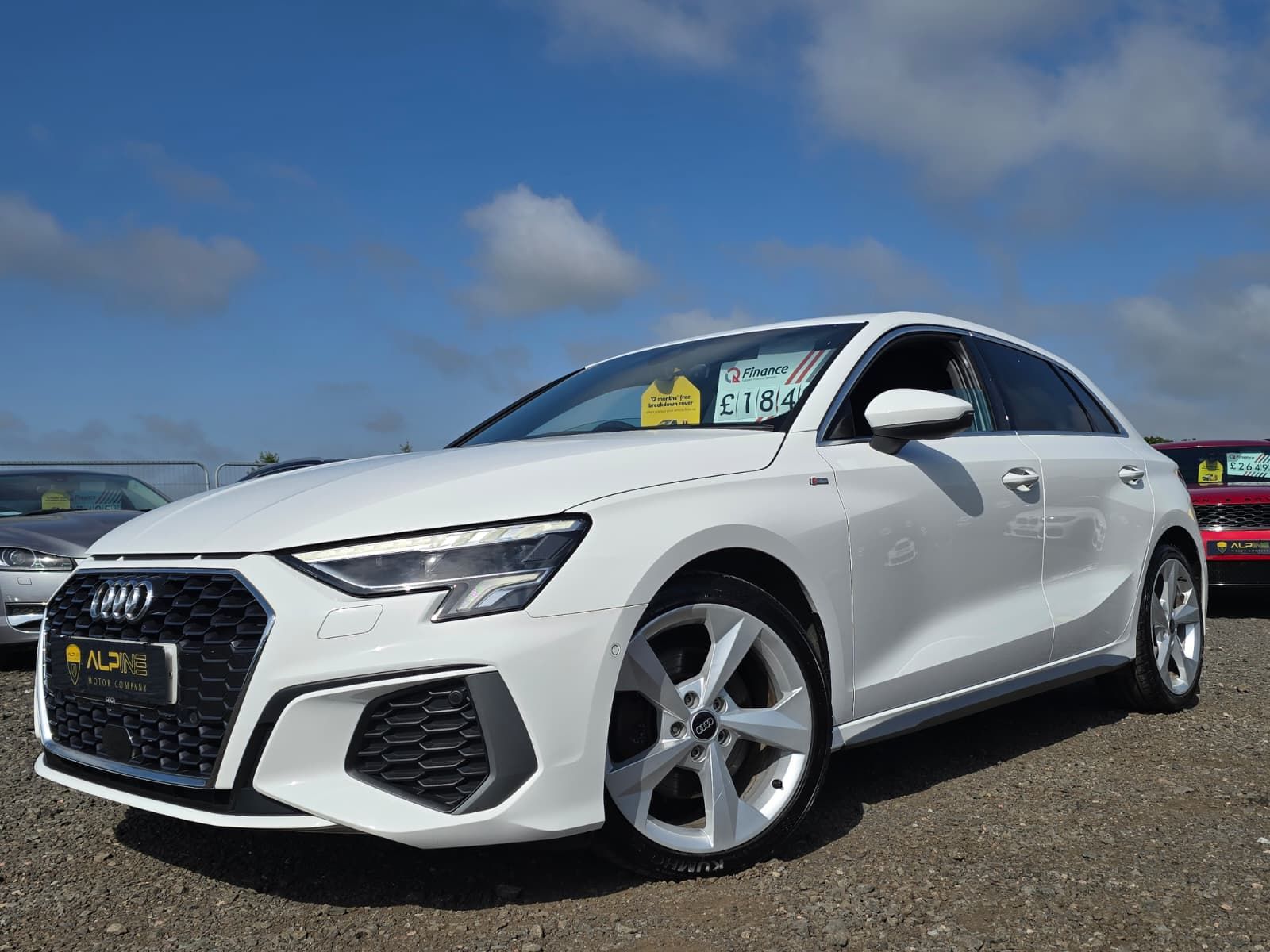 2021 Audi A3 1.5 TFSI 35 S line Sportback 5dr Petrol Manual Euro 6 (s/s) (150 ps), exterior view 2
