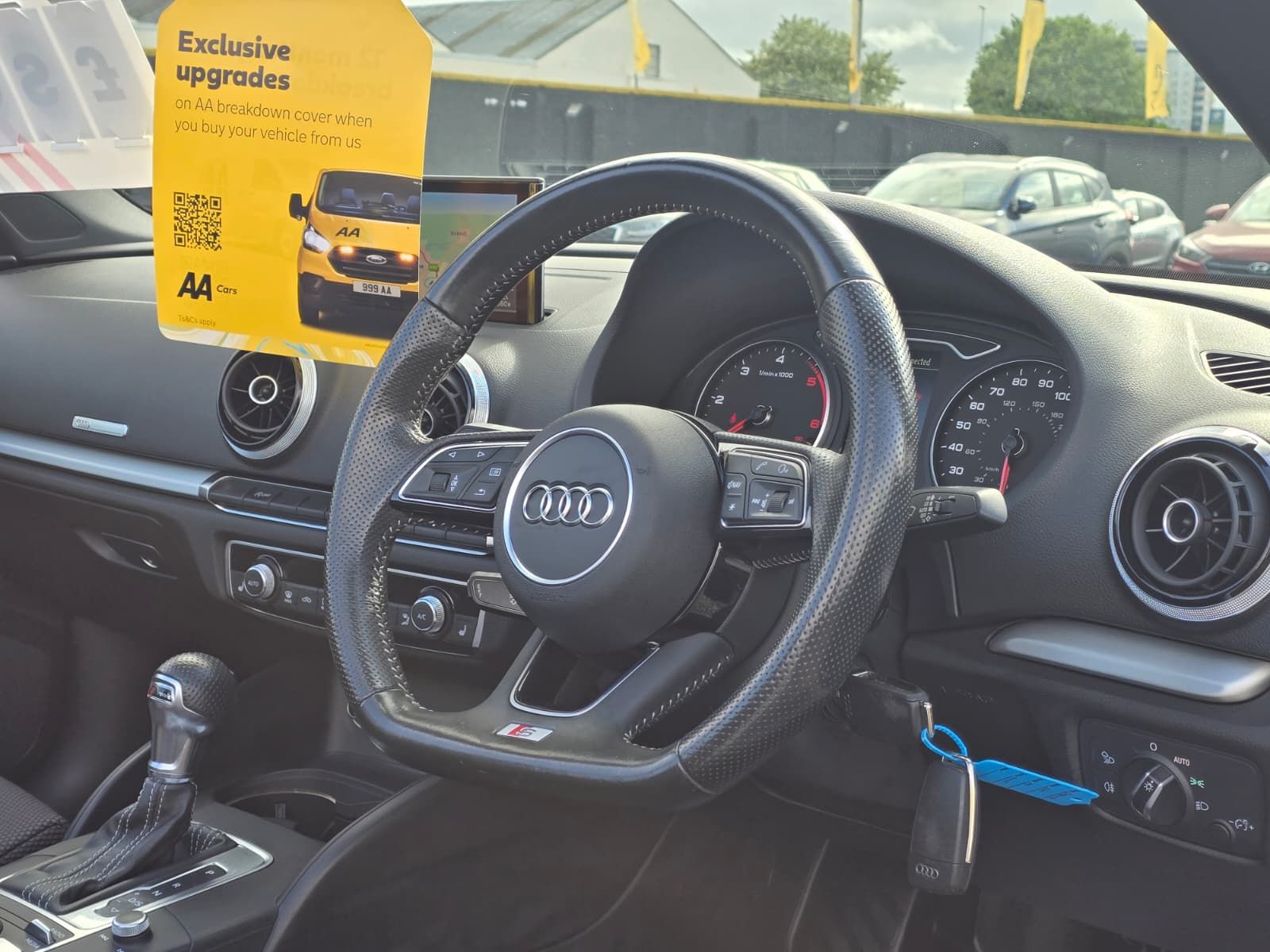 2016 Audi A3 Cabriolet 2.0 TDI S line Convertible 2dr Diesel S Tronic Auto 6Spd Euro 6 (s/s) (150 ps), exterior view 3