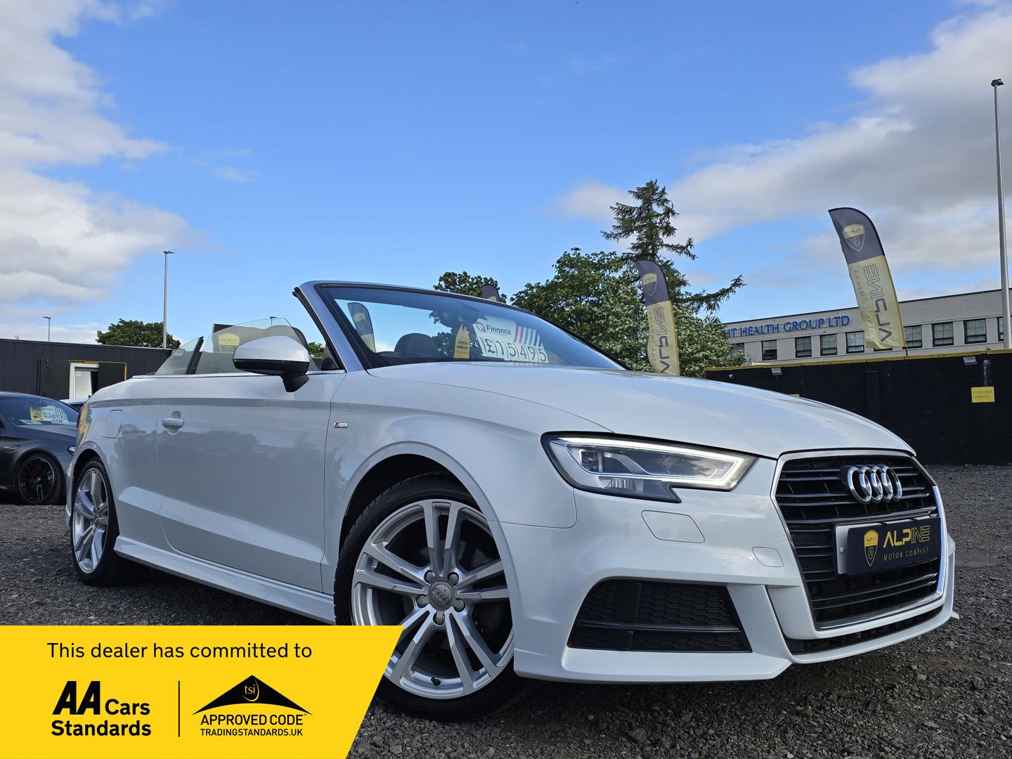 2016 Audi A3 Cabriolet 2.0 TDI S line Convertible 2dr Diesel S Tronic Auto 6Spd Euro 6 (s/s) (150 ps)