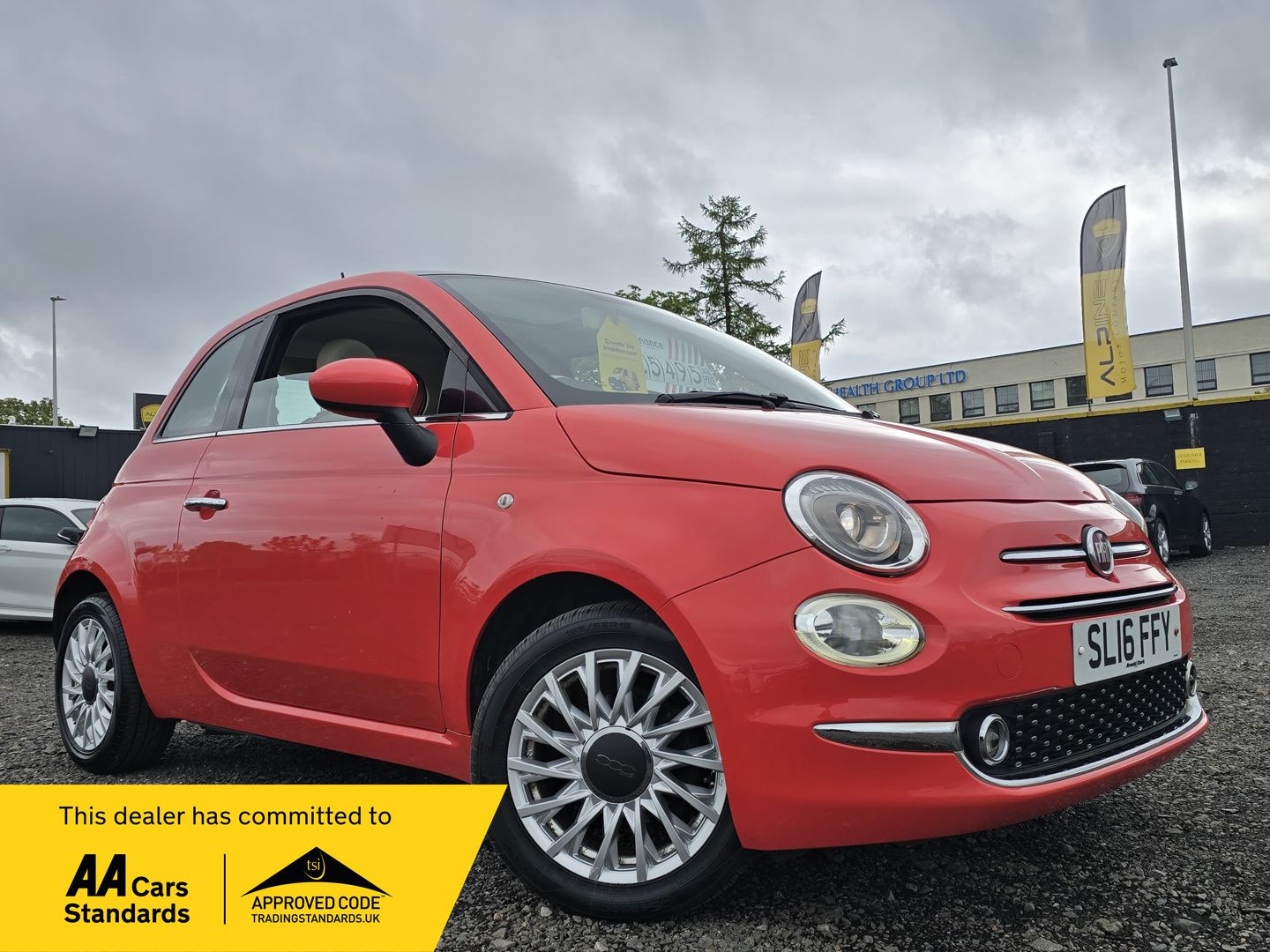 2016 Fiat 500 1.2 Lounge Hatchback 3dr Petrol Manual Euro 6 (s/s) (69 bhp)