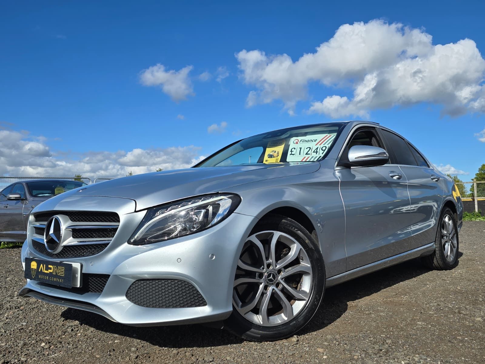 2017 Mercedes-Benz C Class 2.1 C300dh Sport (Premium Plus) Saloon 4dr Diesel Hybrid G-Tronic+ Euro 6 (s/s) (231 ps), exterior view 2