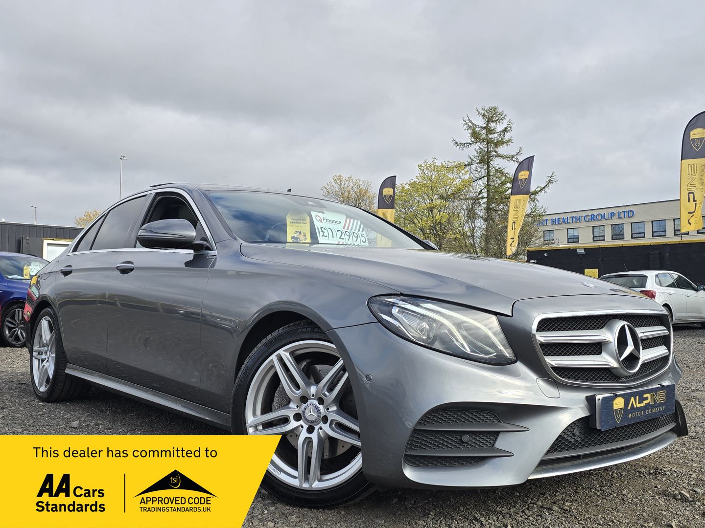 2016 Mercedes-Benz E Class 2.0 E220d AMG Line (Premium) Saloon 4dr Diesel G-Tronic+ Euro 6 (s/s) (194 ps) for sale, exterior front view