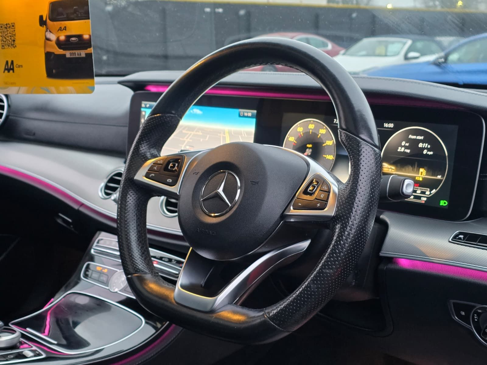 2016 Mercedes-Benz E Class 2.0 E220d AMG Line (Premium) Saloon 4dr Diesel G-Tronic+ Euro 6 (s/s) (194 ps), exterior view 3