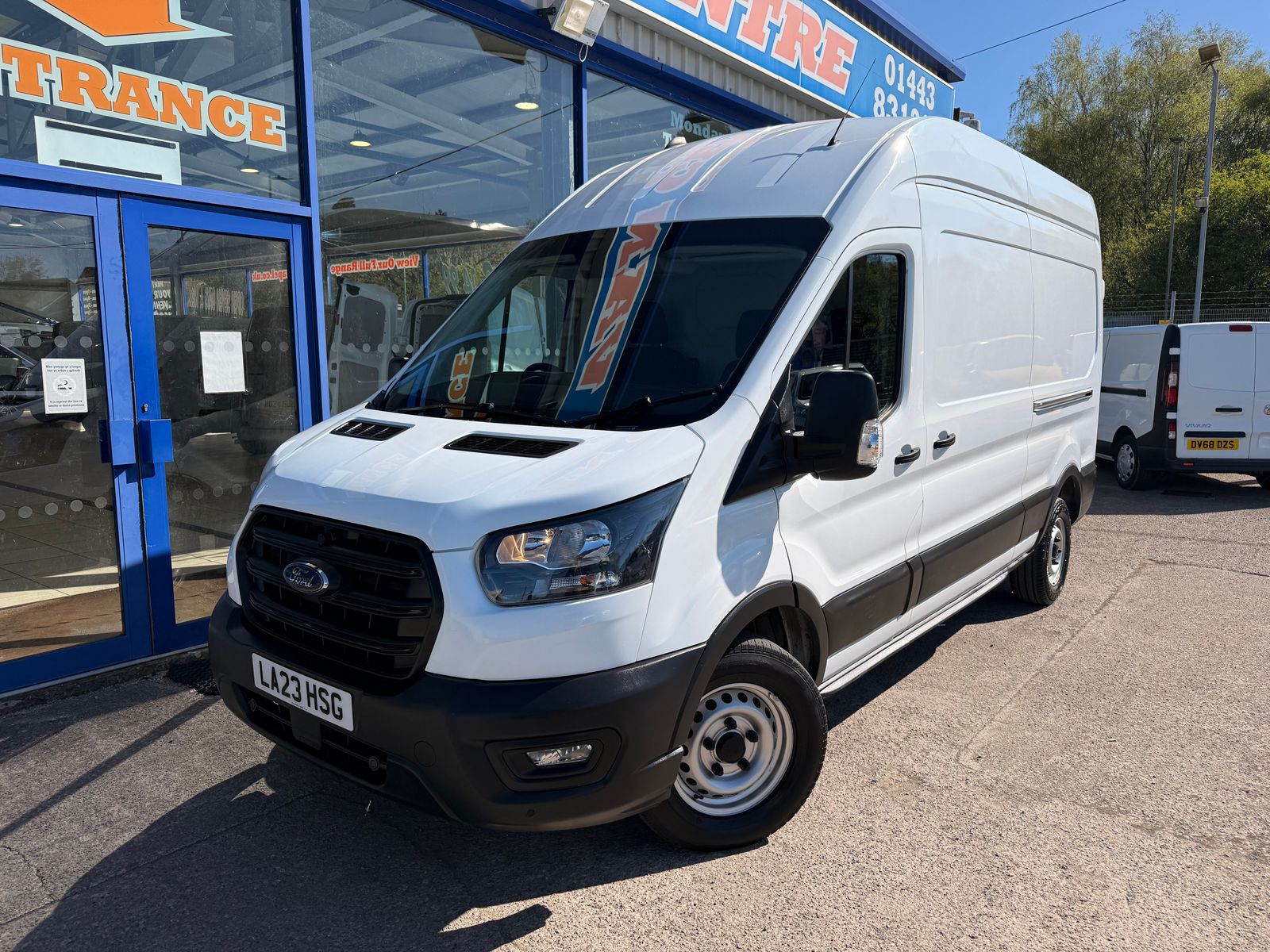 2023 Ford Transit 2.0 350 EcoBlue Leader Panel Van 5dr Diesel Manual FWD L3 H3 Euro 6 130 ps for sale, exterior front view