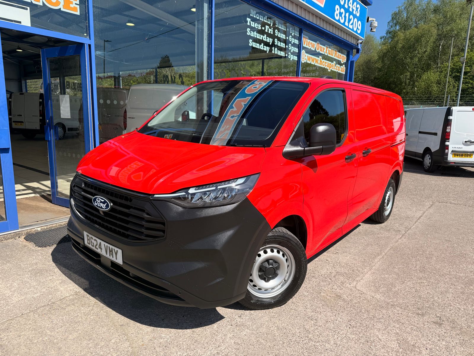 2024 Ford Transit Custom 2.0 280 EcoBlue Leader Panel Van 5dr Diesel Manual L1 H1 Euro 6 110 ps for sale, exterior front view