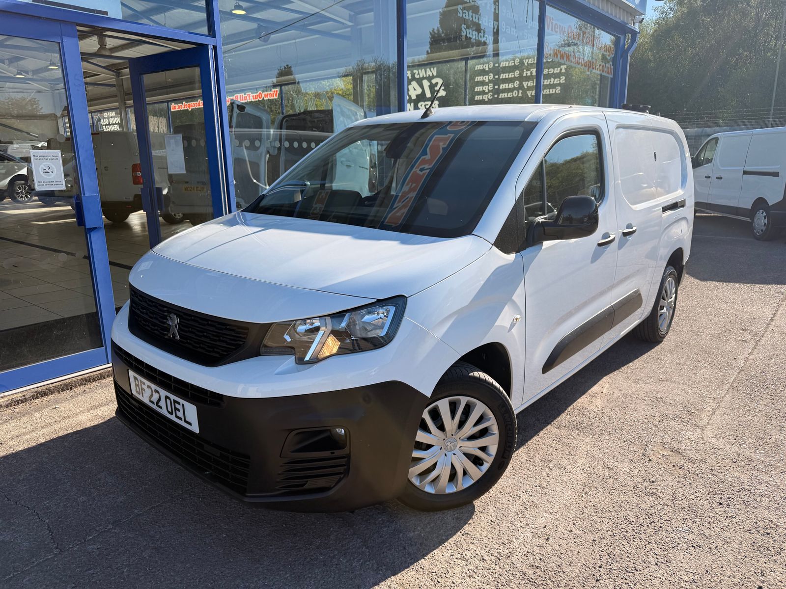 2022 Peugeot Partner 1.5 BlueHDi 950 Professional Premium Long Panel Van 6dr Diesel Manual LWB Euro 6100 bhp for sale, exterior front view