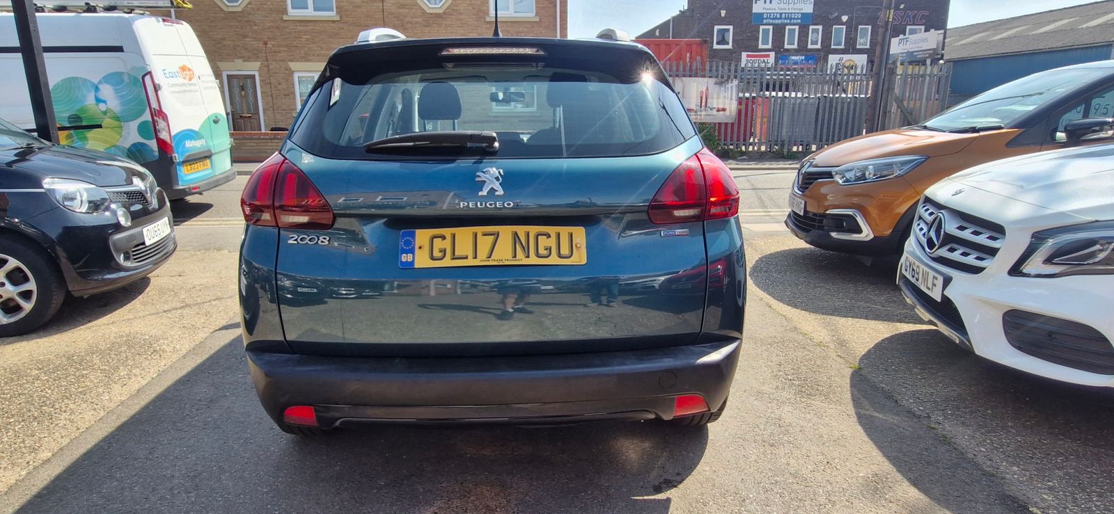 2017 Peugeot 2008 1.2 PureTech Active SUV 5dr Petrol Manual Euro 6 (82 ps), exterior view 4