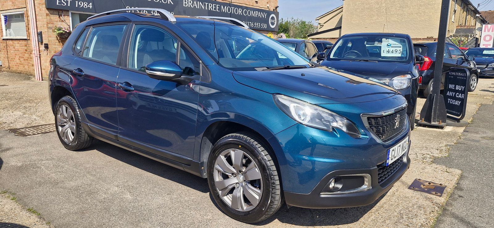 2017 Peugeot 2008 1.2 PureTech Active SUV 5dr Petrol Manual Euro 6 (82 ps), exterior view 2