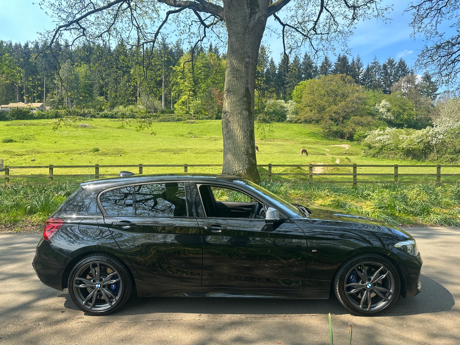 2019 BMW 1 Series 3.0 M140i GPF Shadow Edition Hatchback 5dr Petrol Auto Euro 6 (s/s) (340 ps), exterior view 2
