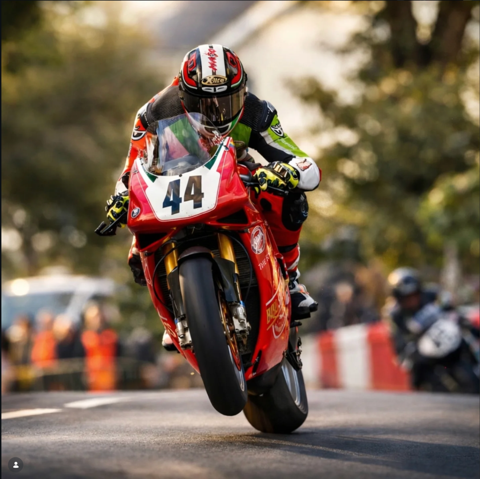 Andrea Majola at the 2024 Manx Grand Prix