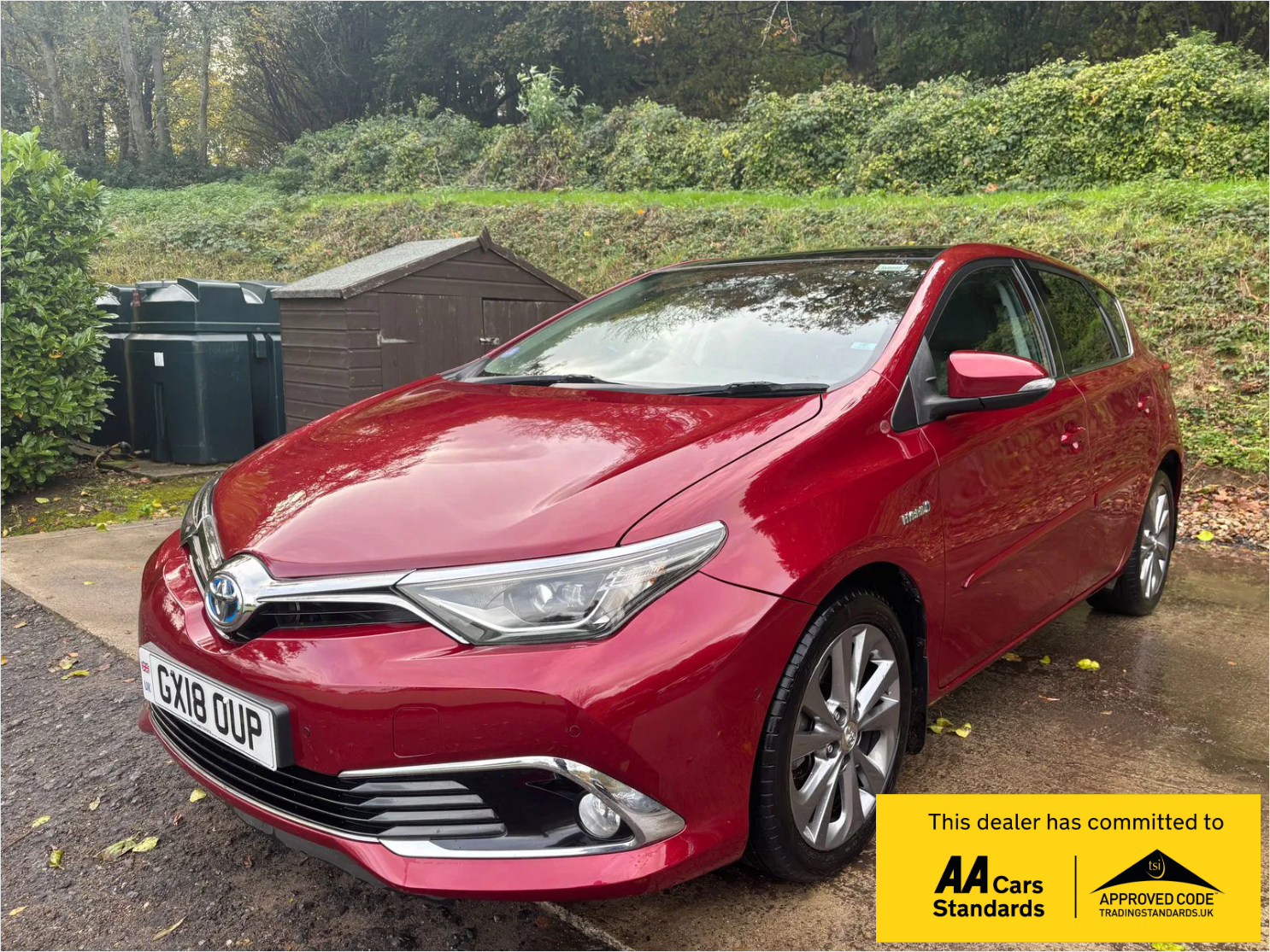 Toyota Auris 1.8 VVT-h Excel Hatchback 5dr Petrol Hybrid CVT Euro 6 (s/s) (136 ps) 5dr Automatic 2018