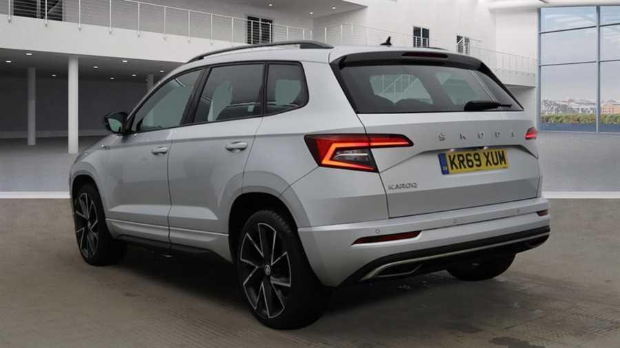 2019 Skoda Karoq 1.5 TSI ACT SportLine SUV 5dr Petrol DSG Euro 6 (s/s) (150 ps), exterior view 3