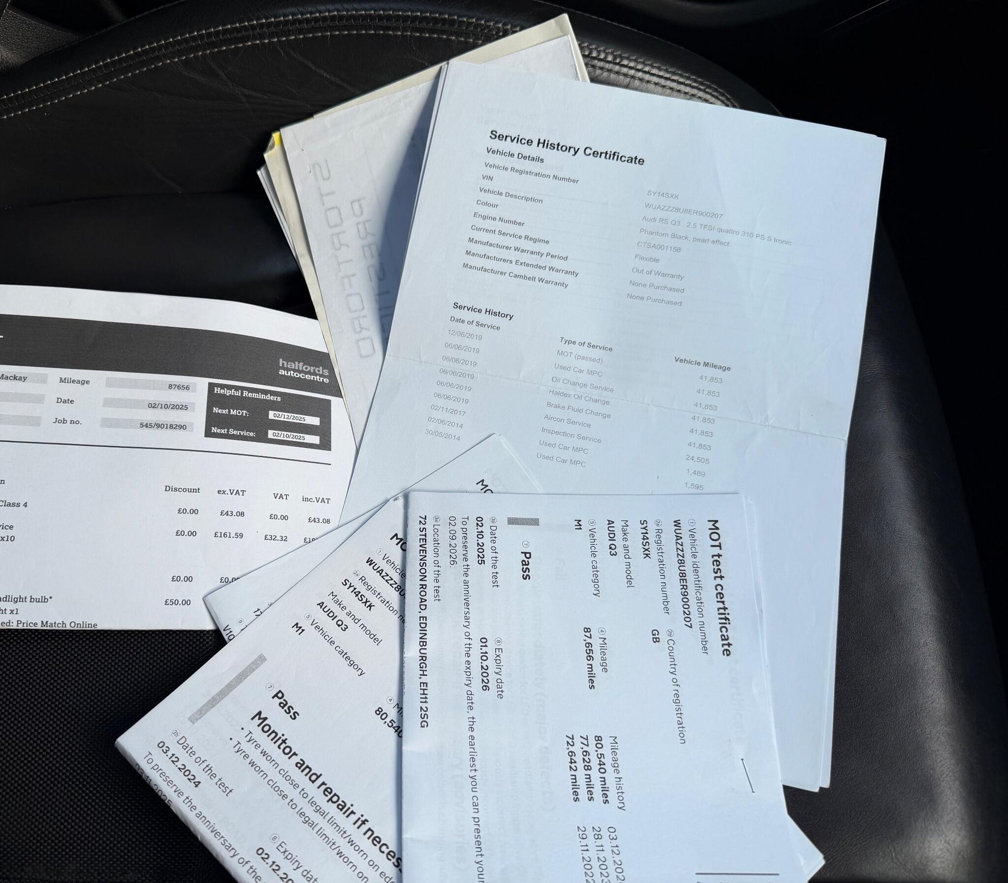 Audi RS Q3 2.5 TFSI S Tronic quattro Euro 5 (s/s) 5dr 5dr Automatic 2025