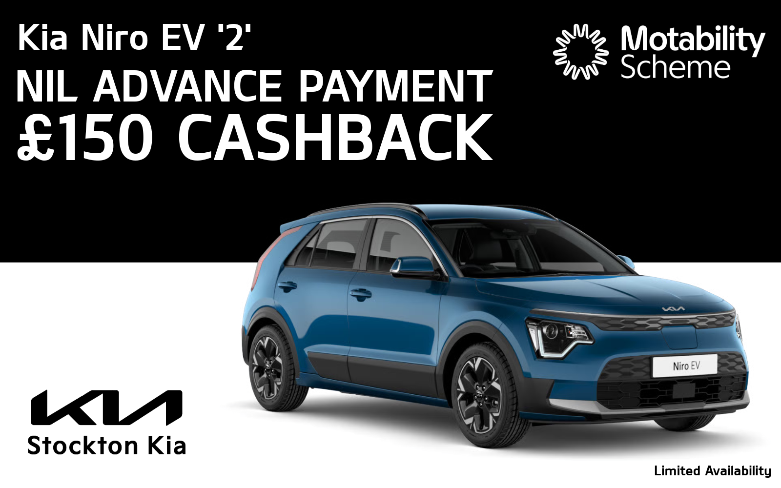 Kia Niro EV '2' Motability offer
