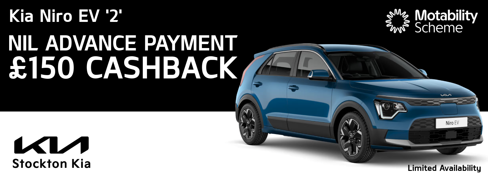 Kia Niro EV '2' Motability offer