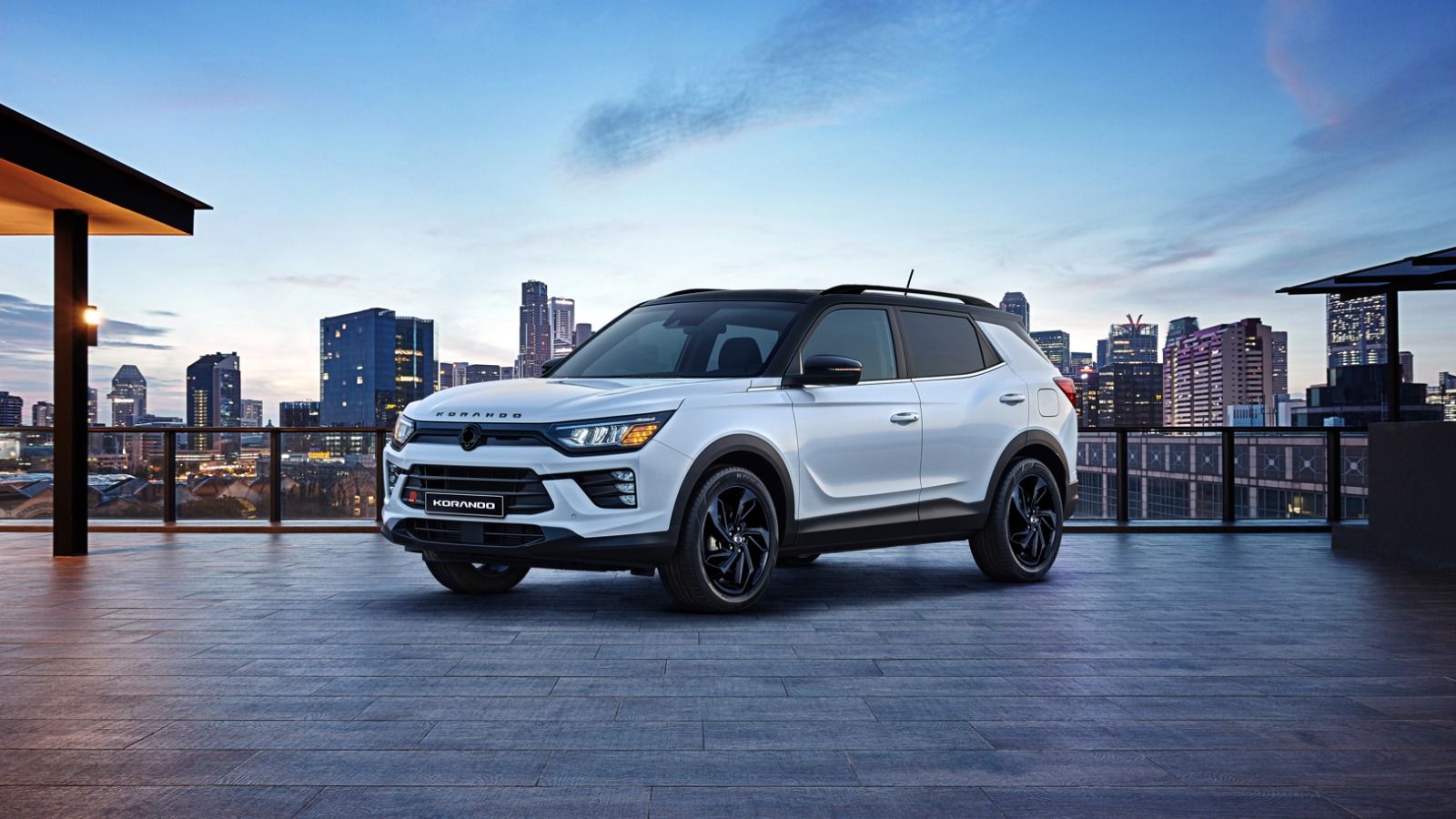 KGM Korando SUV in a scenic setting