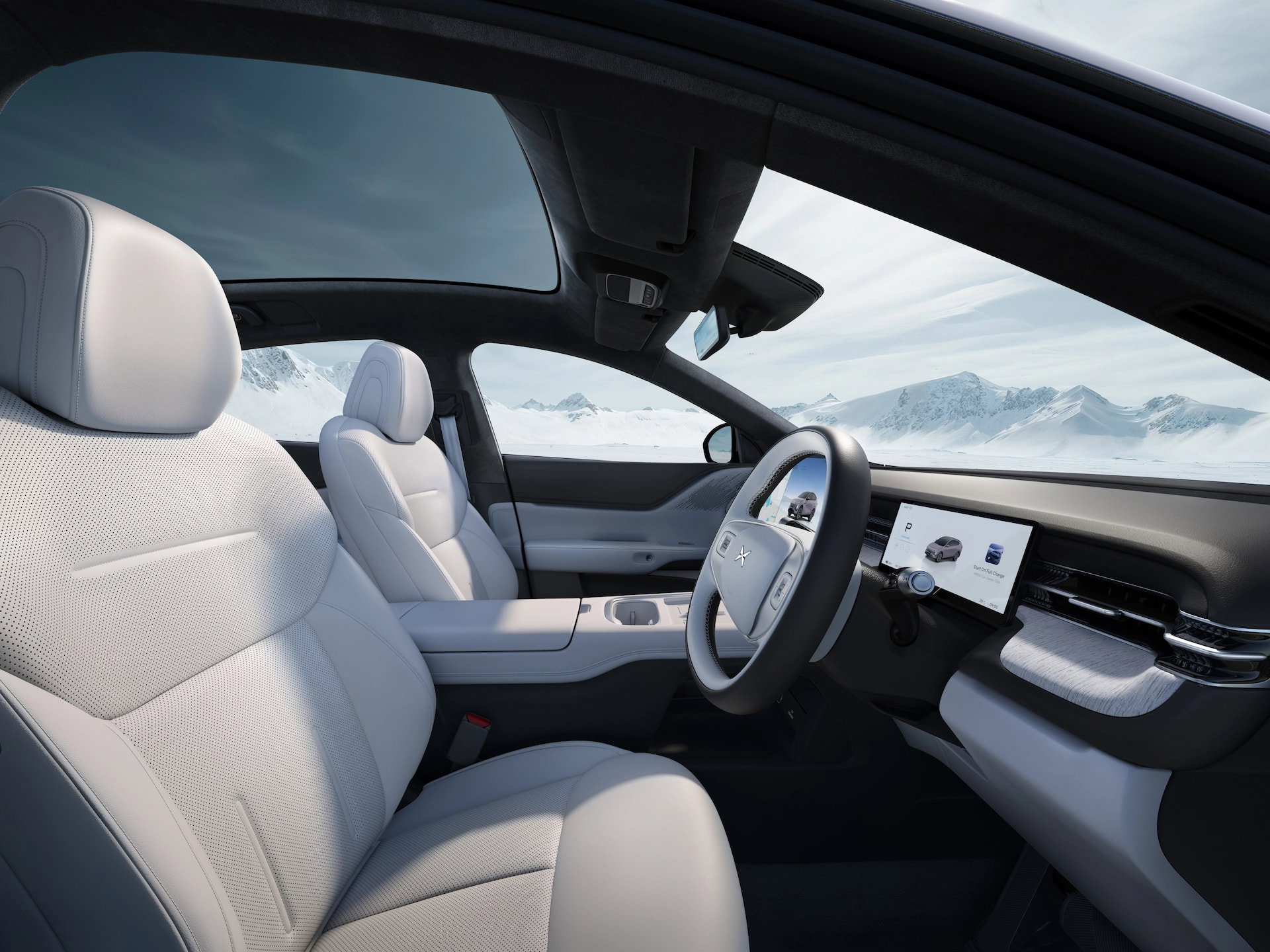 Mitsubishi L200 interior in light grey