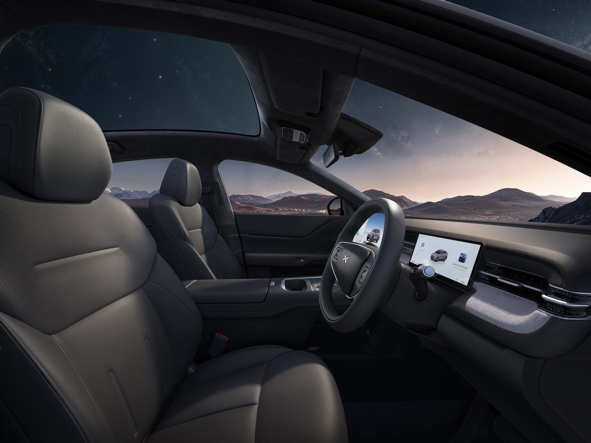 Mitsubishi L200 interior in dark grey