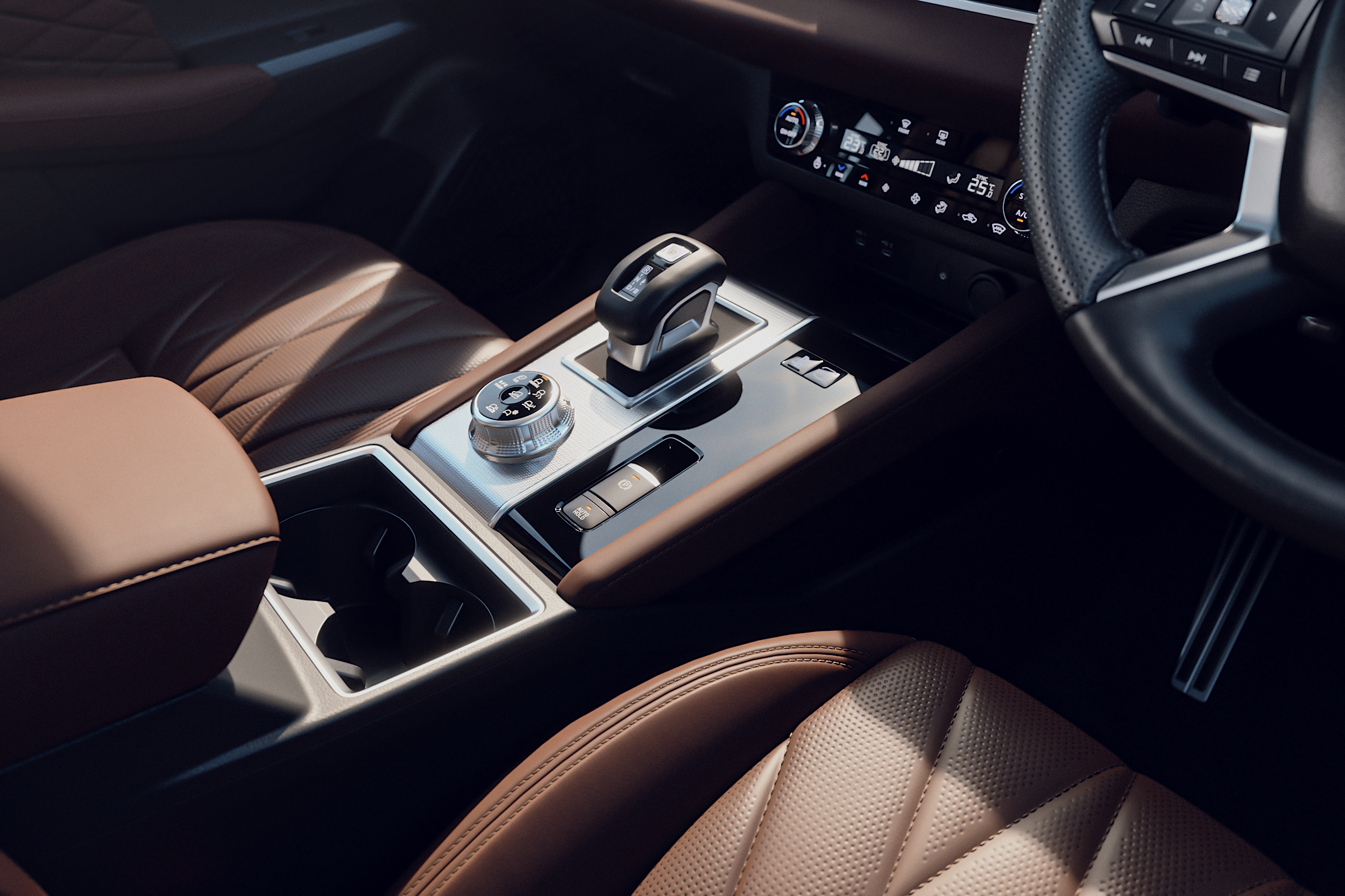 Mitsubishi Outlander PHEV centre console and interior