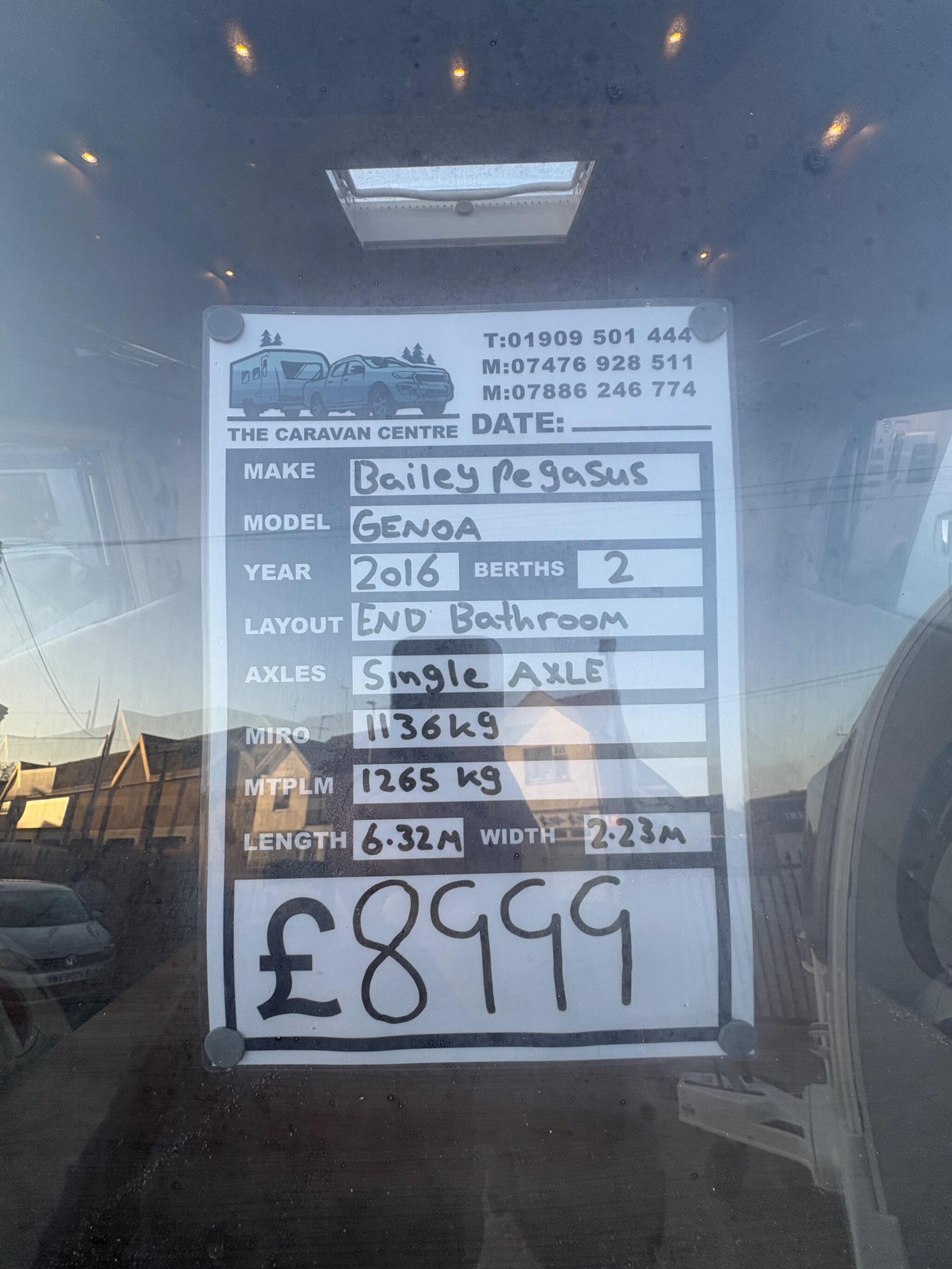 Bailey Pegasus Genoa 0dr 2026