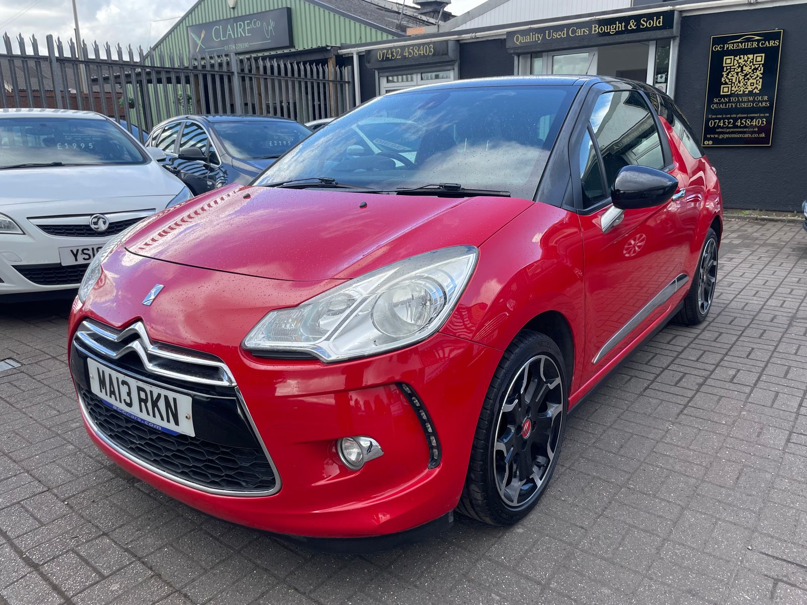 2013 Citroen DS3 1.6 VTi DStyle Plus Hatchback 3dr Petrol Manual Euro 5 (120 ps), exterior view 3