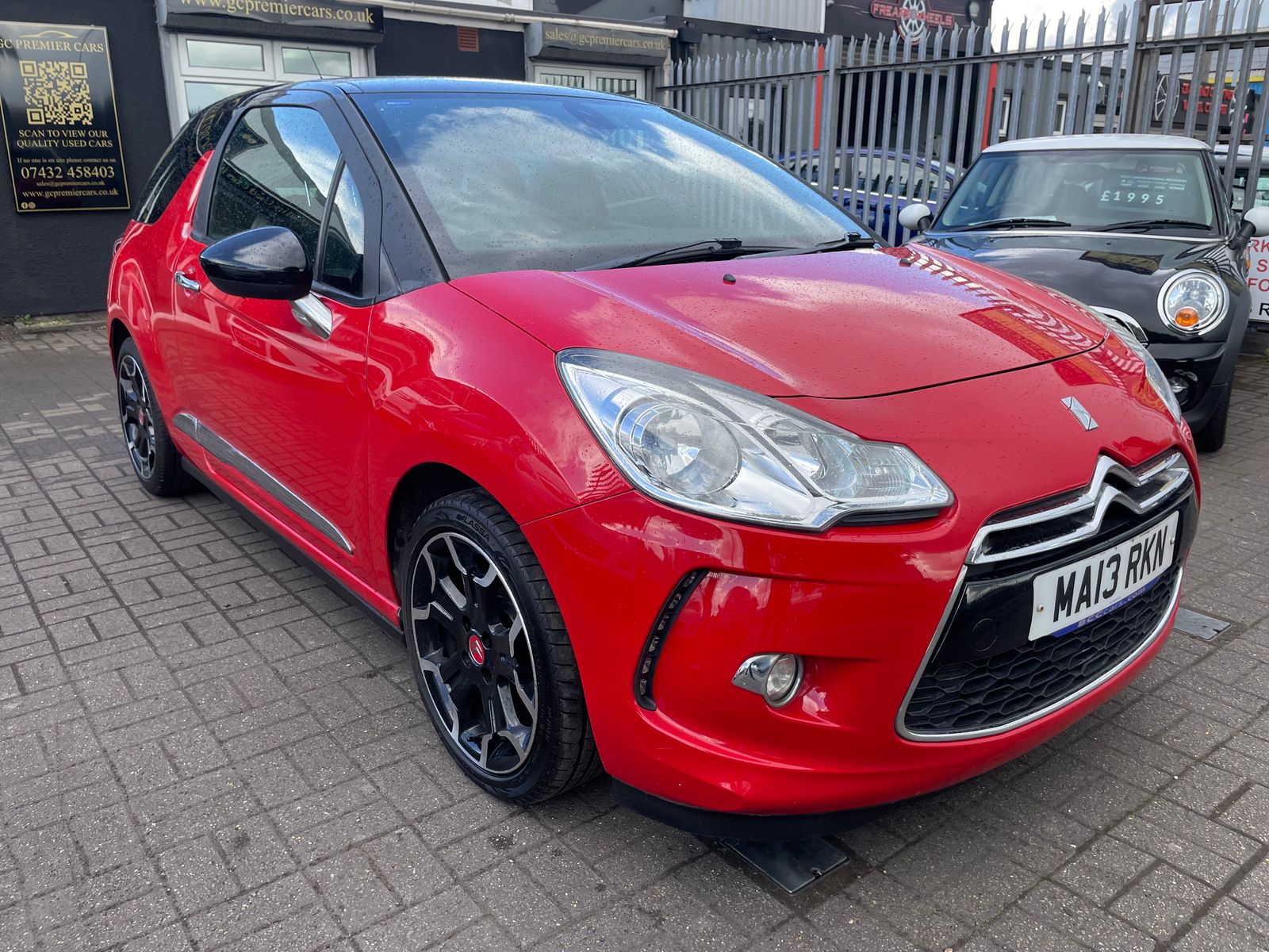 2013 Citroen DS3 1.6 VTi DStyle Plus Hatchback 3dr Petrol Manual Euro 5 (120 ps), exterior view 2