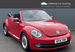 Volkswagen Beetle 1.6 TDI BlueMotion Tech Design Cabriolet 2dr 4 Seat Diesel Manual Stunning Bright Red Convertible with Black Electric Roof 2dr Manual 2014