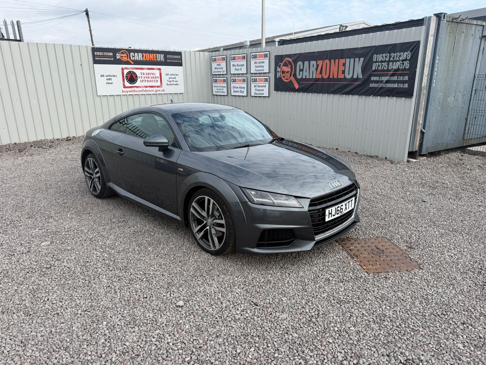 2016 Audi TT 1.8 TFSI S line Coupe 3dr Petrol Manual Euro 6 (s/s) (180 ps), exterior view 2