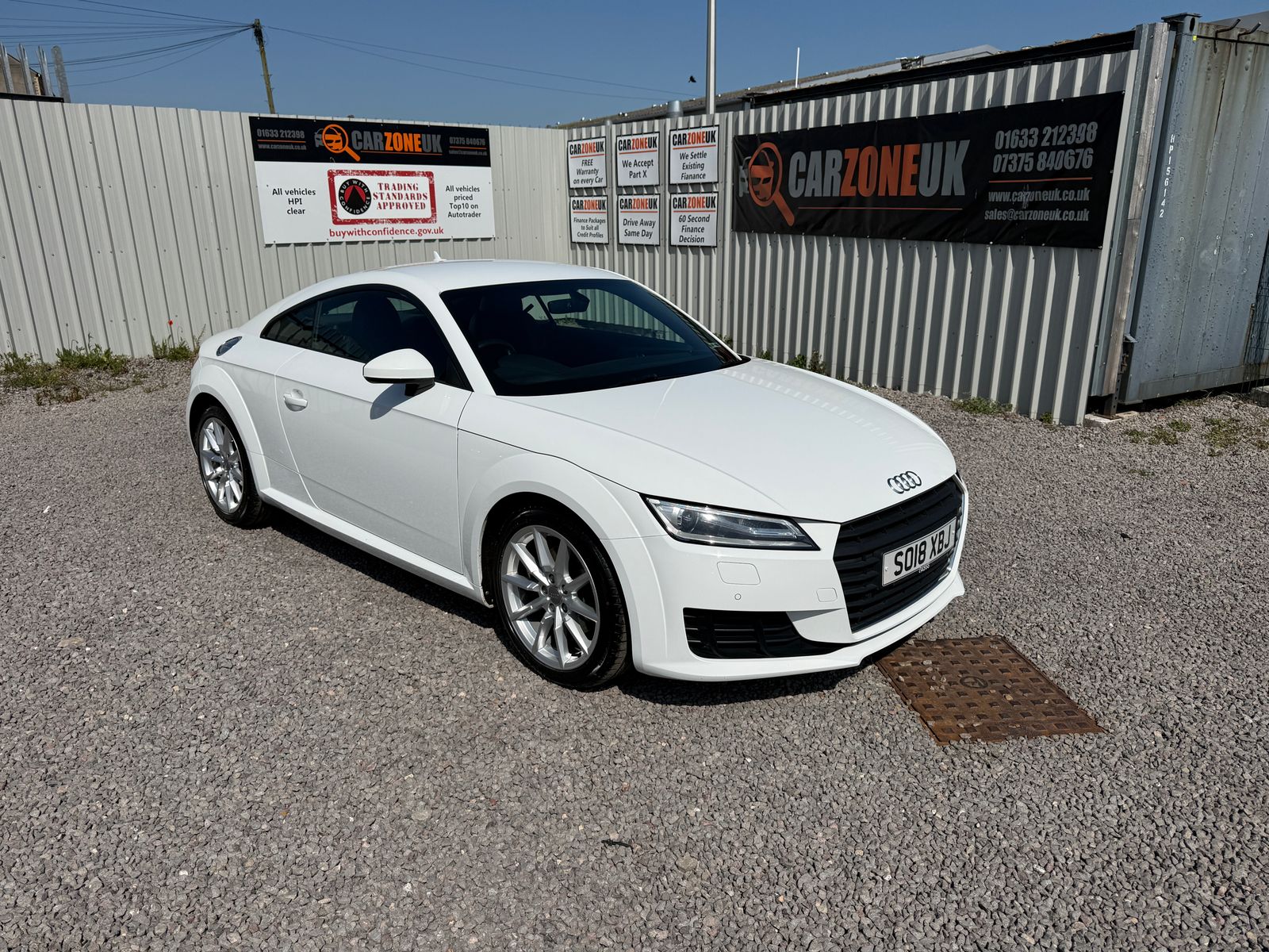 2018 Audi TT 1.8 TFSI Sport Coupe 3dr Petrol Manual Euro 6 (s/s) (180 ps), exterior view 2