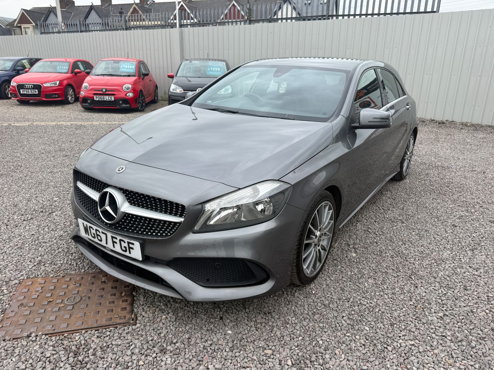 2017 Mercedes-Benz A Class 1.5 A180d AMG Line Hatchback 5dr Diesel Manual Euro 6 (s/s) (109 ps), exterior view 4